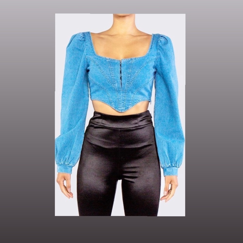 Denim top